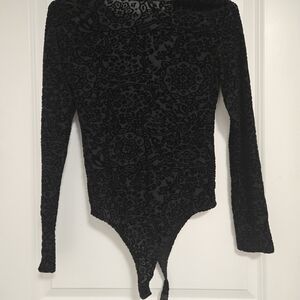 Dynamite Black Patterned Bodysuit